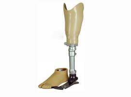 Chỉ định và thiết kế chân giả dưới gối. Chân giả chỉ định cho bệnh nhân cắt ngang xương chày với mỏm cụt dài, trung bình và ngắn được thiết kế và sử dụng các loại vật liệu, bán thành phẩm khác nhau (Xương ngoài - truyền thống hoặc công nghệ Modular - Xương trong hiện đại ) và được lắp ghép với Ổ Mỏm Cụt (Socket) đảm bảo yêu cầu kỹ thuật tiêu chuẩn và phù hợp với các kích thước, thông số riêng của từng bệnh nhân.